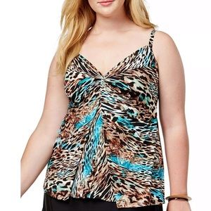 NEW Miraclesuit Love Knot Tankini Top 8 Magicsuit